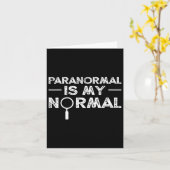 Paranormale onderzoeker Ghost Hunting Funny Gift Kaart (Gele Bloem)