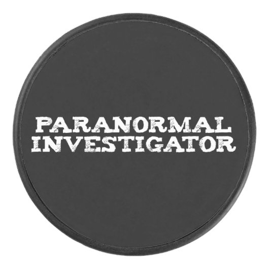 Paranormale onderzoeker Ghost Hunting Hockey Puck (Voorkant)
