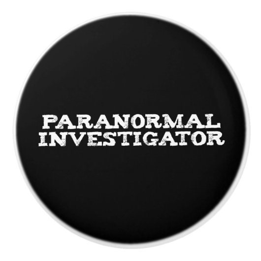 Paranormale onderzoeker Ghost Hunting Keramische Knop (Voorkant)