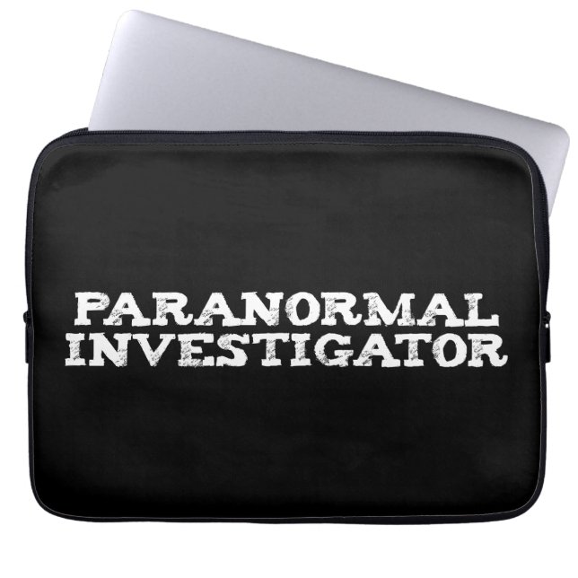 Paranormale onderzoeker Ghost Hunting Laptop Sleeve (Voorkant)