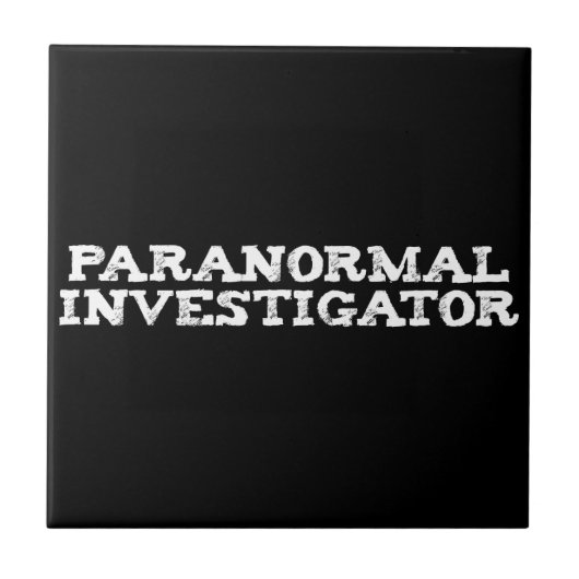 Paranormale onderzoeker Ghost Hunting Tegeltje (Voorkant)
