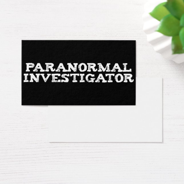 Paranormale onderzoeker Ghost Hunting Visitekaartje (Bureau)