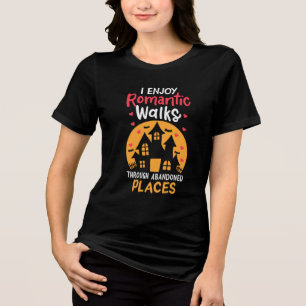 Paranormale onderzoeker Halloween Ghost Hunting Tri-Blend Shirt