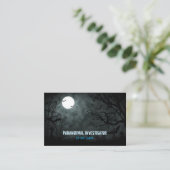 Paranormale onderzoeker Het Fullmoon Visitekaartje (Staand voorkant)