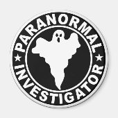Paranormale onderzoeker Logo bovennatuurlijke gees Magneet (Voorkant)