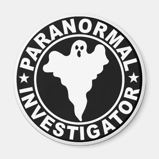 Paranormale onderzoeker Logo bovennatuurlijke gees Magneet (Voorkant)