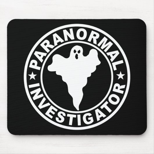 Paranormale onderzoeker Logo Ghost Hunting Muismat (Voorkant)