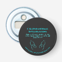 Paranormale onderzoeker met geest logo