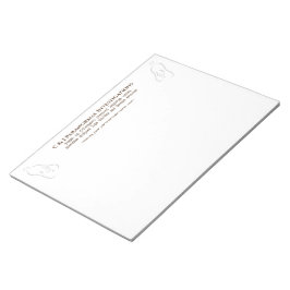 Paranormale onderzoeker met geest logo notitieblok