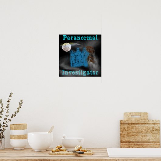 paranormale onderzoeker poster (Keuken)