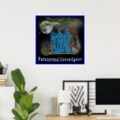 paranormale onderzoeker poster (Thuiskantoor)
