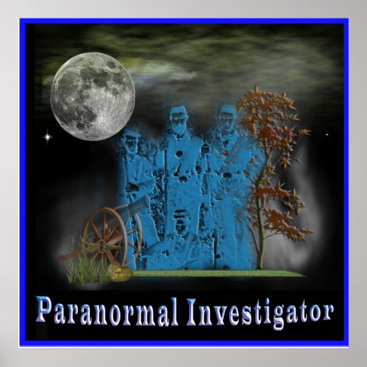 paranormale onderzoeker poster (Voorkant)