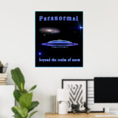 paranormale onderzoeker poster (Thuiskantoor)