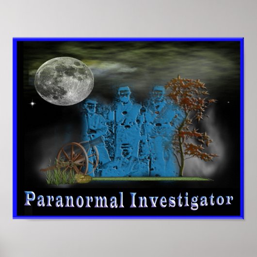 paranormale onderzoeker poster (Voorkant)