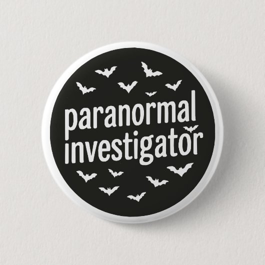 Paranormale onderzoeker ronde button 5,7 cm (Voorkant)