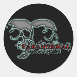 Paranormale onderzoeker ronde sticker
