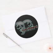 Paranormale onderzoeker ronde sticker (Envelop)