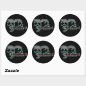Paranormale onderzoeker ronde sticker (Vel)