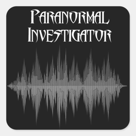 Paranormale onderzoeker Soundwave-Stickers Vierkante Sticker (Voorkant)