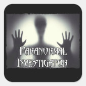 Paranormale onderzoeker spook Stickers (Voorkant)