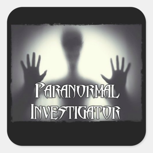 Paranormale onderzoeker spook Stickers (Voorkant)
