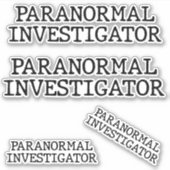 Paranormale onderzoeker spookjacht EVP-stickers Sticker (Voorkant)