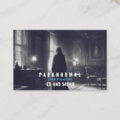 Paranormale onderzoeker spookt spook visitekaartje (Voorkant)