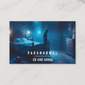 Paranormale onderzoeker spookzaal visitekaartje (Voorkant)