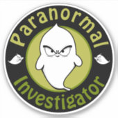 Paranormale onderzoeker sticker (Voorkant)