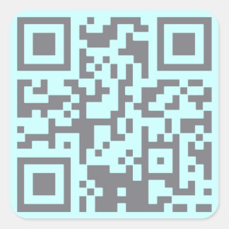 Paranormale onderzoeker streepjescode vierkante sticker