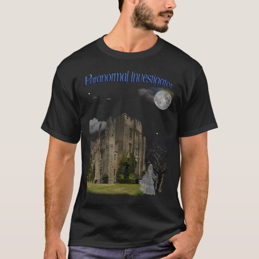 Paranormale onderzoeker t-shirt (Voorkant)