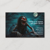 Paranormale onderzoeker Zombie ondood Visitekaartje (Achterkant)