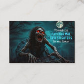 Paranormale onderzoeker Zombie ondood Visitekaartje (Voorkant)