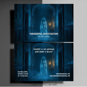 Paranormale Onderzoekers Griezelige Geest Dames He Visitekaartje
