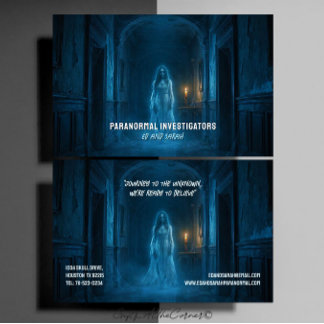 Paranormale Onderzoekers Griezelige Geest Dames He Visitekaartje