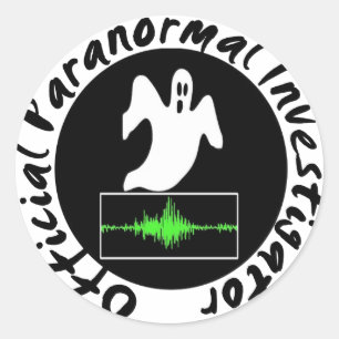 Paranormale onderzoekers ronde sticker