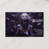 Paranormale onderzoekers spookdimensie visitekaartje (Achterkant)