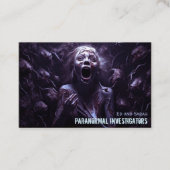 Paranormale onderzoekers spookdimensie visitekaartje (Voorkant)