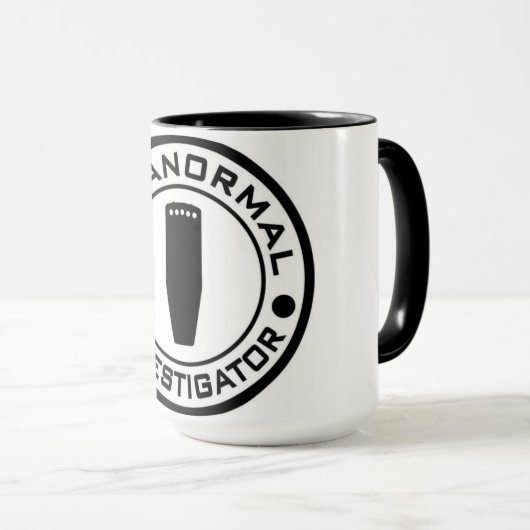 Paranormale Onderzoeksbeker Mok (Voorkant rechts)