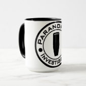 Paranormale Onderzoeksbeker Mok (Voorkant links)