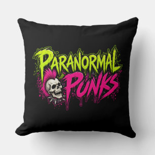 Paranormale Punks Worpkussen - Zwart Kussen