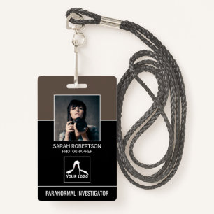 Paranormale QR Code Foto ID Security Badge