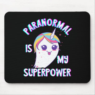 Paranormale superkracht spook eenhoorn spook jagen muismat