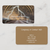 Paranormale tijdreis Supernatuurlijke Vortex Visitekaartje (Voorkant / Achterkant)