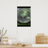 Paranormale UFO-korrels Poster (Keuken)