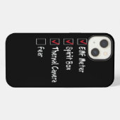 Paranormale Uitrusting Spookjacht iPhone Hoesje (Achterkant horizontaal)