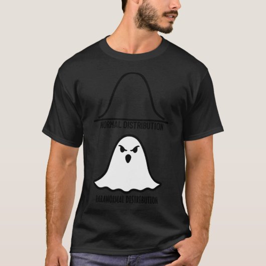 Paranormale verdeling Ghost Mathematics Wiskunden T-shirt (Voorkant)