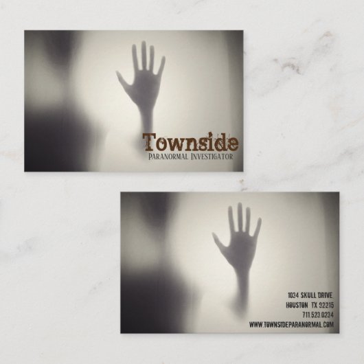 Paranormale Visitekaartje (Voorkant / Achterkant)