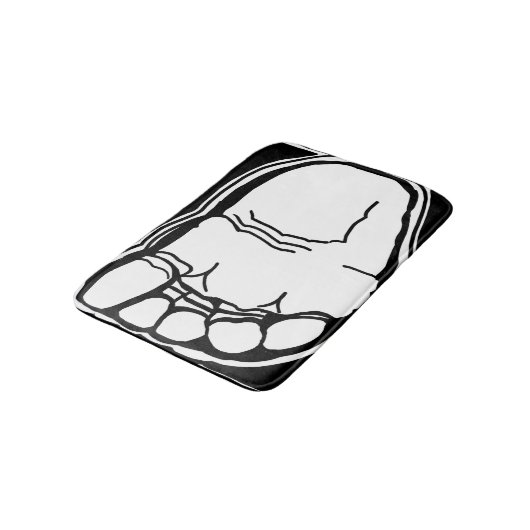ParanormalPrints Bath Mat "Big Foot" (Gekanteld)