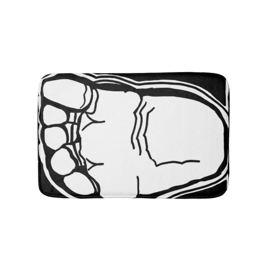ParanormalPrints Bath Mat "Big Foot" (Voorkant)